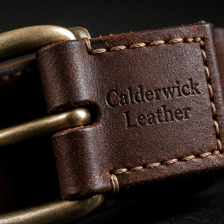 Custom printed leather belts in bulk
