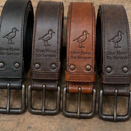 Customized leather belts for clubs, rodeo and western