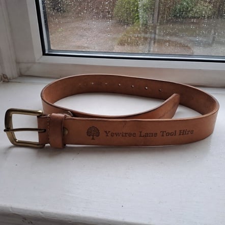 Promotional custom leather belts with company logo